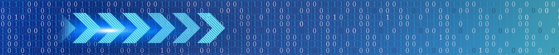 banner with matrix like background